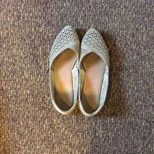 Toms Desert Taupe Perforated Suede Jutti Flats